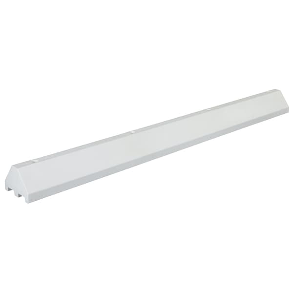 Vestil Truck Stop Recycled Plastic, White, 96" CS-TB96-W - main